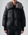 Coco Belle Black Fur Puffer Jacket