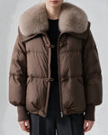 Coco Belle Brown Fur Puffer Jacket